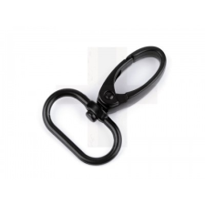  Fém karabiner 25 mm - Fekete rövidáru
