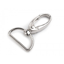  Fém karabiner delfinkapoccsal 25 mm - 2 db rövidáru