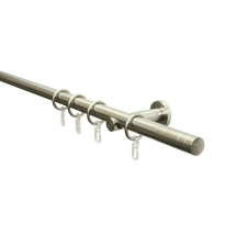 Fém karnis garnitúra 20mm Henger 160cm nemesacél karnis, függönyrúd