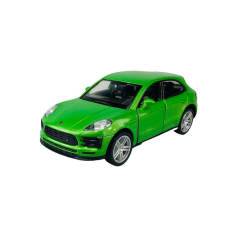 Fém kisautó 1:32-es méretarány - Porsche Macan S (zöld) autópálya és játékautó
