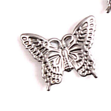  Fém pillangó, kicsi. Mérete: 20x18 mm dekorációs kellék