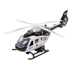  Fém rendőrségi helikopter - 21 cm (52921) autópálya és játékautó