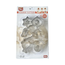  Fém sütemény, linzer kiszúró 6 db-Karácsonyi motívum sütés és főzés