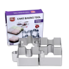  Fém tortaforma, mousse forma-4 darab puzzle