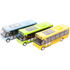 Fém városi busz - 1:46, többféle autópálya és játékautó