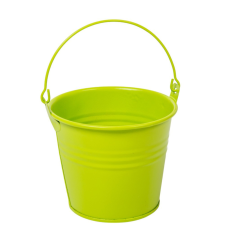  Fém vödör zöld D10x8,5cm dekorációs kellék