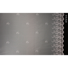 Fényáteresztő jacquard függöny fehér 270 cm magas méteráru lakástextília