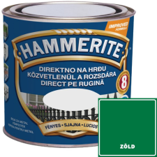 FÉNYES ZÖLD - HAMMERITE FÉMFESTÉK- KÖZVETLENÜL A ROZSDÁRA - 0,25L zománcfesték