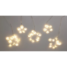  Fényfüggöny csillag 1,7 m átlátszó karácsonyfa izzósor