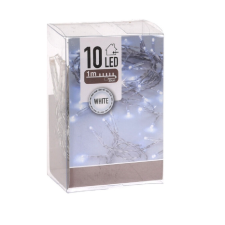  Fényfüzér 10 LED-es elemes (elem nélkül) hideg dekorációs kellék