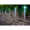  Fényfüzér MagicHome Karácsony Icicle, 12 LED hideg fehér, 12 jégcsap, 3x AA, IP 44, kültéri, megvilá