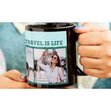  Fényképes Bögre - Feketebögre - 3dl egyedi ajándék