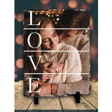  Fényképes kőlap szerelmednek - Love grafika, keretezett kép