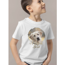  Fényképes kutyás gyerek póló - Legjobb barát