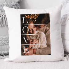Fényképes párna szerelmednek - Love lakástextília