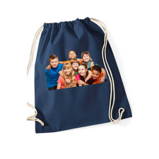  Fényképes tornazsák - Kék egyedi ajándék