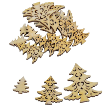  Fenyő fa 3-5-7cm natúr 15db-os csomag dekorációs kellék