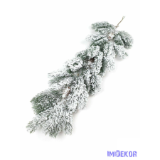  Fenyőág tobozzal 60cm - Havas dekorációs kellék