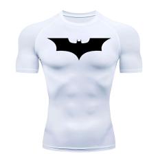  Férfi BatMan póló, Fehér- XL