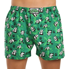  Férfi bő szárú boxeralsó Styx art klasszikus gumi túlméretezett pandák (E1852) 4XL