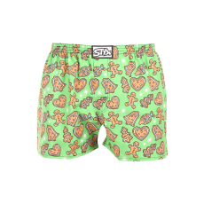  férfi bő szárú boxeralsók Styx art klasszikus gumipánt karácsonyi mézeskalács (A1753) XXL