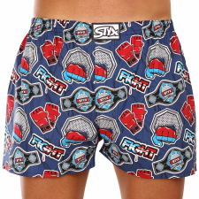 férfi bő szárú boxeralsók Styx art klasszikus gumipánt nagyméretű harc (E1556) 5XL férfi alsó