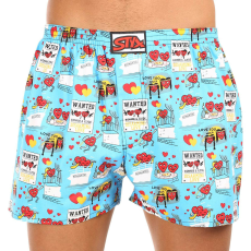  férfi bő szárú boxeralsók Styx art klasszikus gumipánt nagyméretű valentin-napi pár (E1756) 4XL