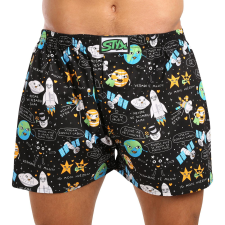 férfi bő szárú boxeralsók Styx art klasszikus gumipánt nagyméretű világegyetem (E1758) 5XL férfi alsó