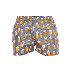  férfi bő szárú boxeralsók Styx art klasszikus gumipánt sör (A1357) S