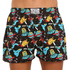 férfi bő szárú boxeralsók Styx art klasszikus gumipánt univerzum (A1551) XL férfi alsó