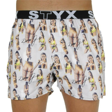  Férfi bő szárú boxeralsók Styx art sportgumi - Deni G - limitált példányszámban (B1159) M