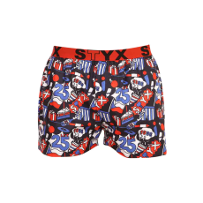 Férfi bő szárú boxeralsók Styx art sportos gumipánt 25 év (B1454) M