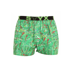  Férfi bő szárú boxeralsók Styx art sportos gumipánt Jáchym (B1353) L