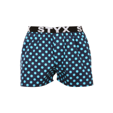 Férfi bő szárú boxeralsók Styx art sportos gumipánt pöttyös (B1651) XXL férfi alsó