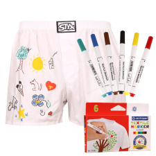 férfi bő szárú boxeralsók Styx klasszikus gumipánt fehér + textil jelölések (AF1061) XL férfi alsó