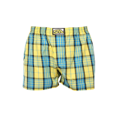  Férfi bő szárú boxeralsók Styx klasszikus gumipánt többszínű nagyméretű (E1002) 3XL