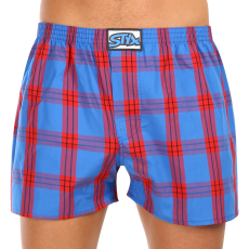  Férfi bő szárú boxeralsók Styx klasszikus gumipánt többszínű nagyméretű (E1016) 3XL