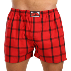  Férfi bő szárú boxeralsók Styx klasszikus gumipánt többszínű nagyméretű (E1031) 4XL