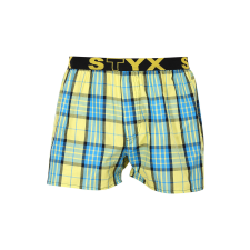 Férfi bő szárú boxeralsók Styx sportos gumipánt többszínben (B1002) XXL férfi alsó
