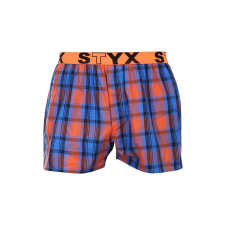 Férfi bő szárú boxeralsók Styx sportos gumipánt többszínben (B1006) XXL férfi alsó