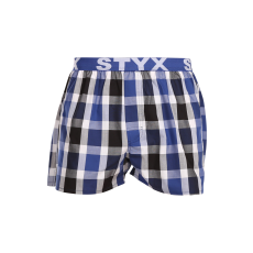  Férfi bő szárú boxeralsók Styx sportos gumipánt többszínben (B1019) XXL