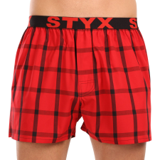 Férfi bő szárú boxeralsók Styx sportos gumipánt többszínben (B1031) XXL férfi alsó
