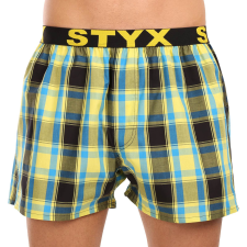 Férfi bő szárú boxeralsók Styx sportos gumipánt többszínben (B1033) XL férfi alsó