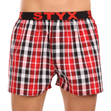 Férfi bő szárú boxeralsók Styx sportos gumipánt többszínben (B1035) L férfi alsó
