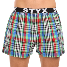Férfi bő szárú boxeralsók Styx sportos gumipánt többszínben (B1036) XXL férfi alsó