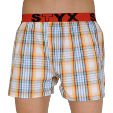 Férfi bő szárú boxeralsók Styx sportos gumipánt többszínben (B105) XL férfi alsó