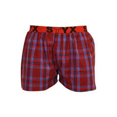  Férfi bő szárú boxeralsók Styx sportos gumipánt többszínben (B916) XXL