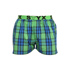  Férfi bő szárú boxeralsók Styx sportos gumipánt többszínben (B918) XXL