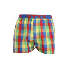  Férfi bő szárú boxeralsók Styx sportos gumipánt többszínben (B925) XXL
