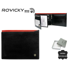  FÉRFI BŐR PÉNZTÁRCA N992-RVT-6917 Black+Red pénztárca